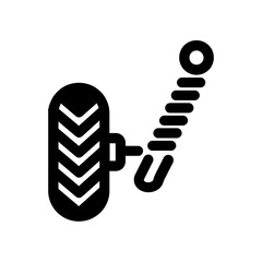 Car Suspension Icon Illustration with Outline Style. Vector Illustration
