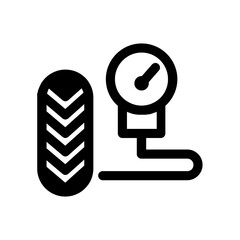 Tire Pressure Icon Vector Illustration