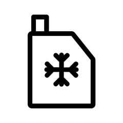 Car Coolant Icon with Outline Style. Vector Illustration
