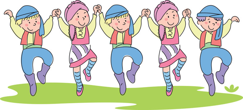 Children playing horon from Turkish culture.