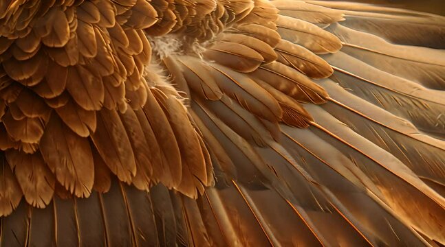 Bird feather close up
