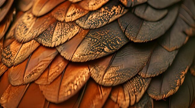 Bird feather close up