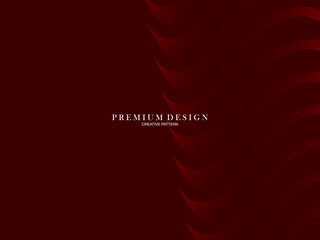 Abstract background of wavy lines in red color. Modern design for banner, card, web design, banner, certificate, etc.
