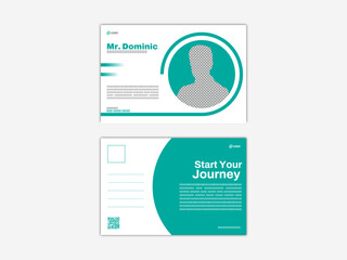 Modern Corporate business postcard, digital marketing agency postcard design,  Postcard,