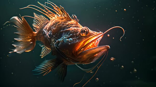 fish in deep sea
