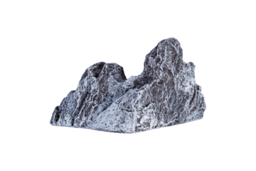 decorative stone on isolated white background close up