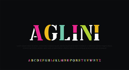 Aglini Modern Crypto colorful stylish small alphabet letter logo design.