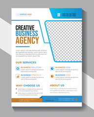 business and company flyer template poster.