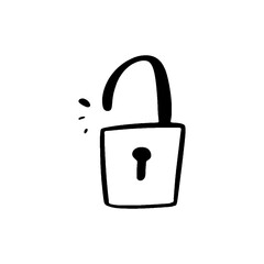 Padlock doodle