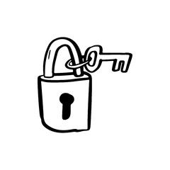 Padlock doodle