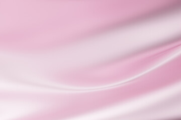 Wedding Light pink valentines day luxury smooth waving soft background. Abstract wavy satin pastel color for elegant design wallpaper.