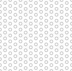 Black rings on white background - seamless texture