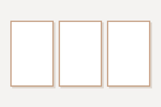 Three simple frames gallery wall