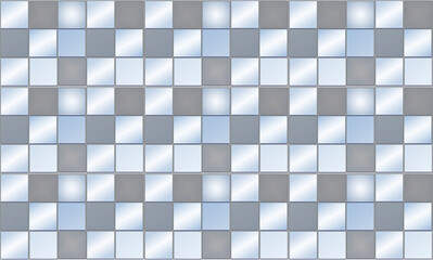 Mosaic background. Squares. Gray-blue tones. For printing, textiles, web.