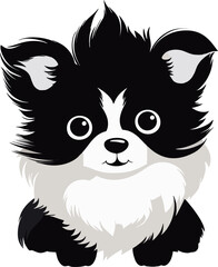 Cute furry little puppy. Cute Cartoon Dog: Adorable Canine Companion Illustration for Children, Baby Products, and Pet-Related Designs