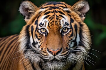 Naklejka premium tiger portrait close up wildlife animal