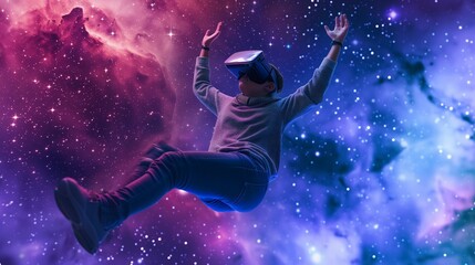 Cosmic Joyride in Virtual Reality Space
