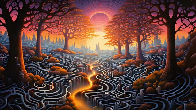 Get lost in a labyrinth of surreal landscapes, cosmic vibrations, and mindaltering symbols that reveal hidden truths about the universe.