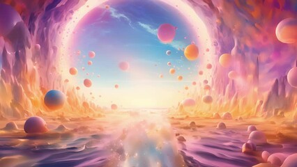 Witness the birth of a new reality as psychedelic visuals mold, shape, and create a kaleidoscope of infinite worlds within worlds.