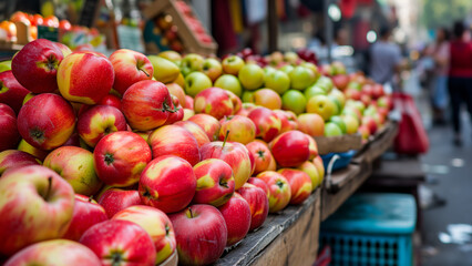 Fresh Apples at the Street Market
