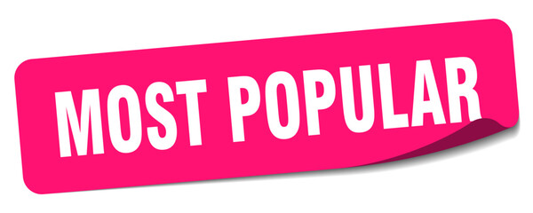 most popular sticker. most popular label © BHM