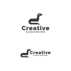 Minimalist Otter Logo Design Concept