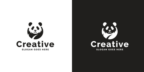 Panda Emblem, A Study in Monochrome Branding