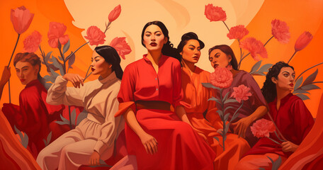 Fototapeta premium Empower Your Day with International Women's Day Celebration