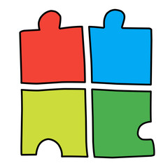 puzzle game vector icon