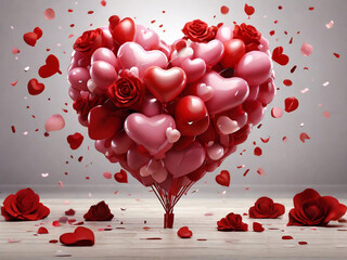 valentines day background. Generative Ai