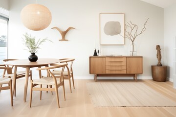 clean scandinavian design with simple lines and organic materials
