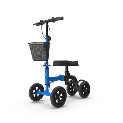 Blue Steerable Knee Scooter PNG