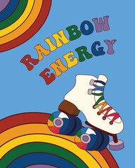 Rainbow energy illustration
