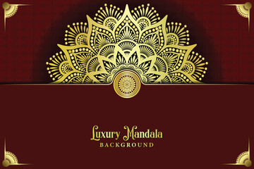 Luxury mandala art background with golden pattern style. Decorative mandala art element for print, poster, cover, brochure, flyer, banner, meditation, yoga, wedding, henna, tattoo, vector art