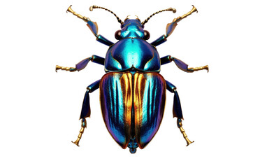 Jewel Beetle Beauty on Transparent Background