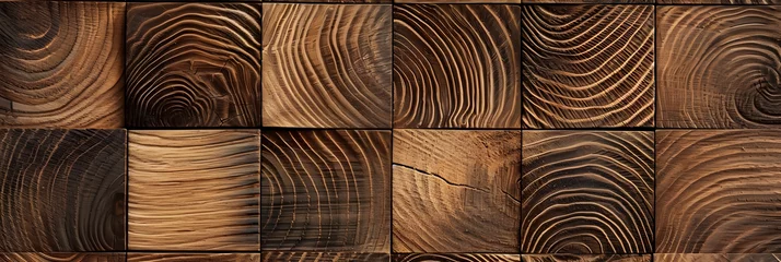 Tuinposter End grain wood texture © john