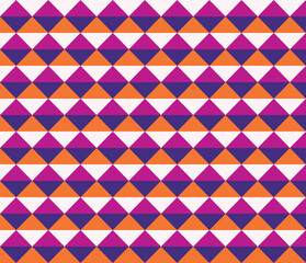 Pink and Orange two-color triangle pattern background, Background of geometric shapes. White and purple color triangle pattern background Colorful mosaic pattern. Triangle pattern printable papers