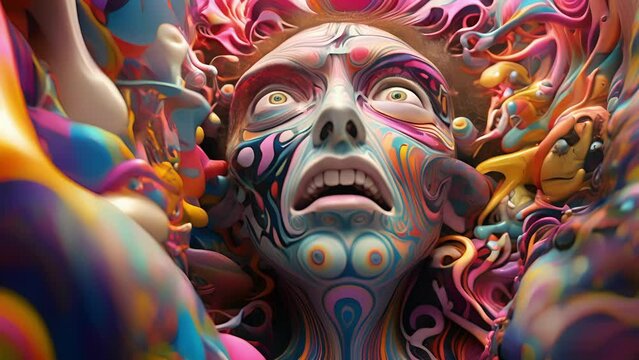 Unleash your senses as you get lost in a vibrant and pulsating world of psychedelic visuals that defy logic and reason.