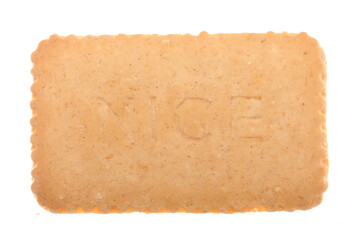 Nice biscuit isolated on a white background