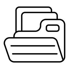 folder line icon