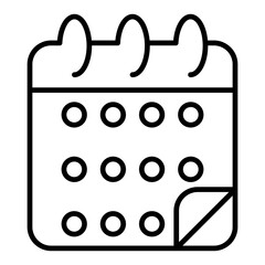 calendar line icon