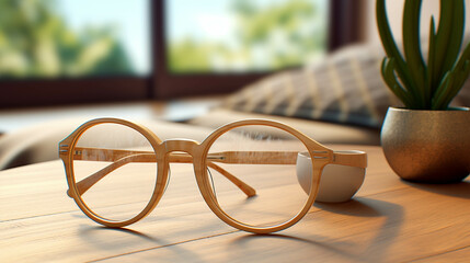 glasses on table high definition photographic creative image - obrazy, fototapety, plakaty