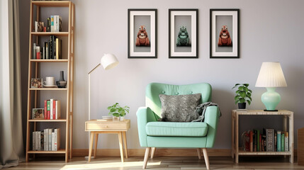 Fototapeta na wymiar modern living room high definition photographic creative image