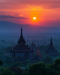 Sunrise over Ancient Temples