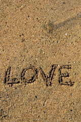 Coastal Romance: Love Script on the Shore