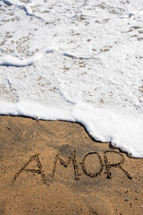 Wave of Love: Message in the Coastal Sand
