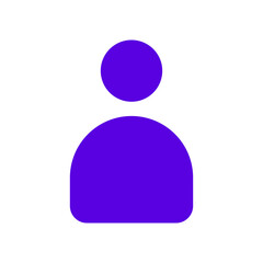 Person User Minimalistic Modern Symbol Icon Illustration Vector