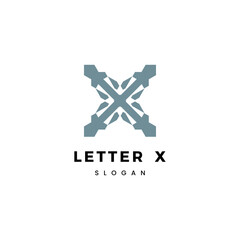 Obraz premium Letter X logo icon design template vector
