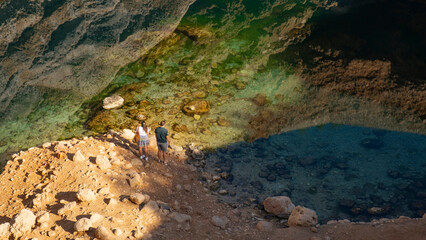 Bimah Sinkhole in Oman, Middle East
