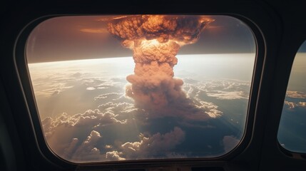 Nuclear explosion seen from the International Space Station